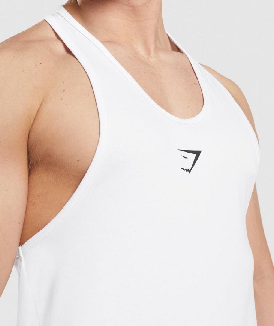 Stringers Gymshark Critical Hombre Blancas | CO 3590HAP